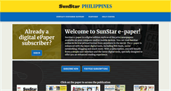 Desktop Screenshot of epaper.sunstar.com.ph