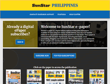 Tablet Screenshot of epaper.sunstar.com.ph